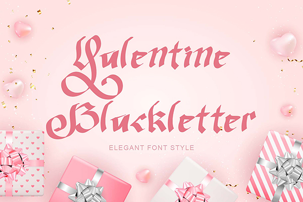 Valentine Blackletter Font