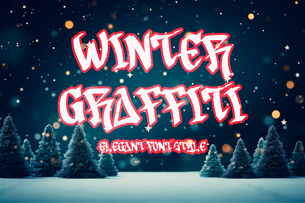 Winter Graffiti Display Font