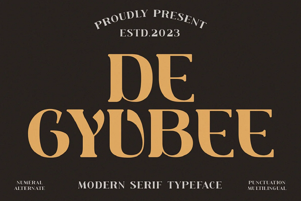 DE GYUBEE - Serif Font
