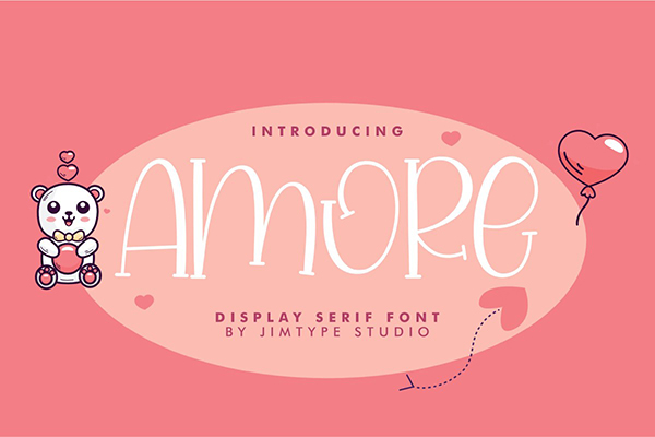Amore Display Font