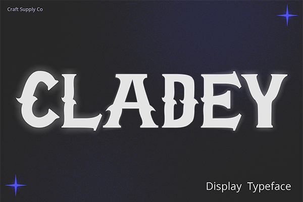 Cladey Display Font