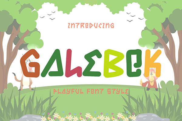 Galebok - Fun Display Font