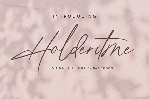 Holderitme - Script Font