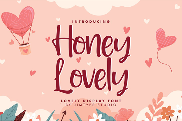 Honey Lovely - Handlettering Font