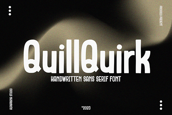 QuillQuirk - Sans Serif Font