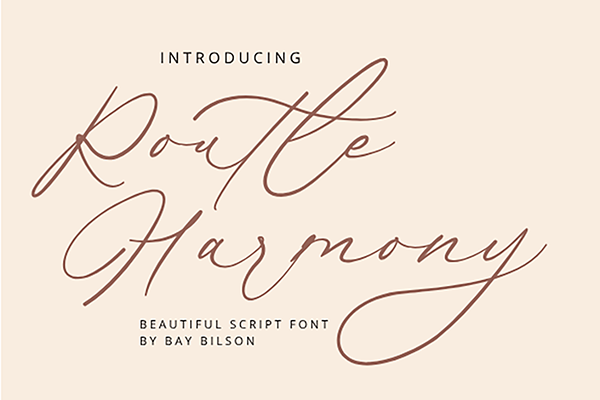 Routle Harmony Script Font
