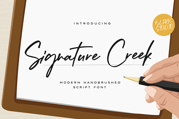 Signature Creek - Script Font