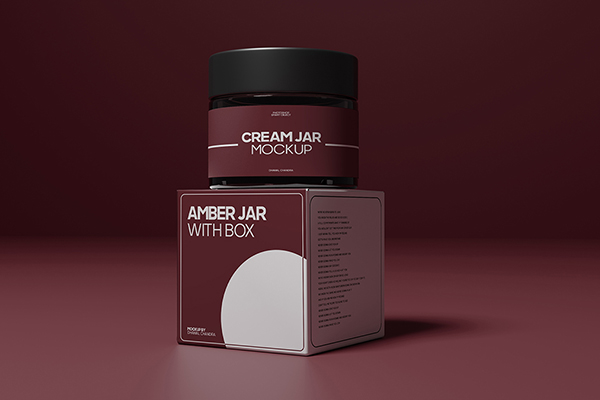 Amber Jar - Packaging Mockup