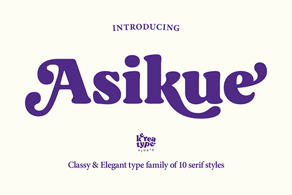 Asikue - Classy Bold Serif Font