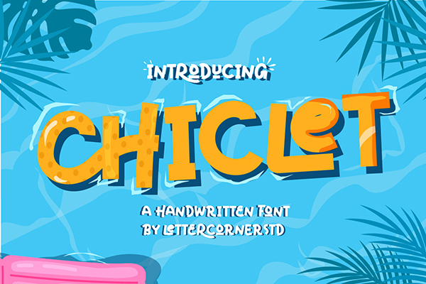 Chiclet Display Font