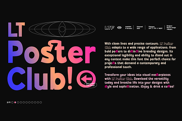 LT Poster Club - Display Font
