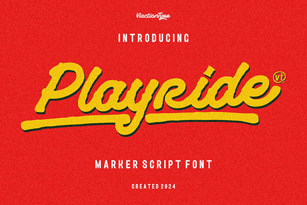 Playride – Vintage Script Font