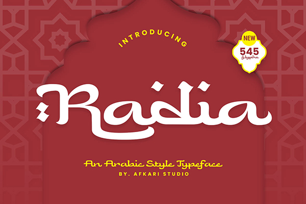 Radia - Arabic Style Typeface