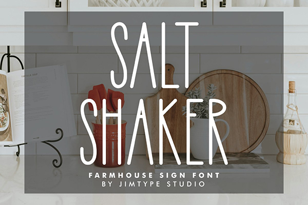 Salt Shaker Display Font