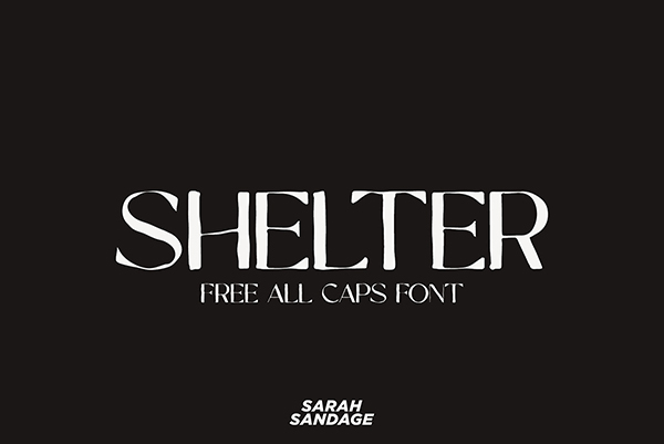 Shelter - All Caps Font