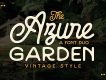 Azure Garden - Vintage Script
