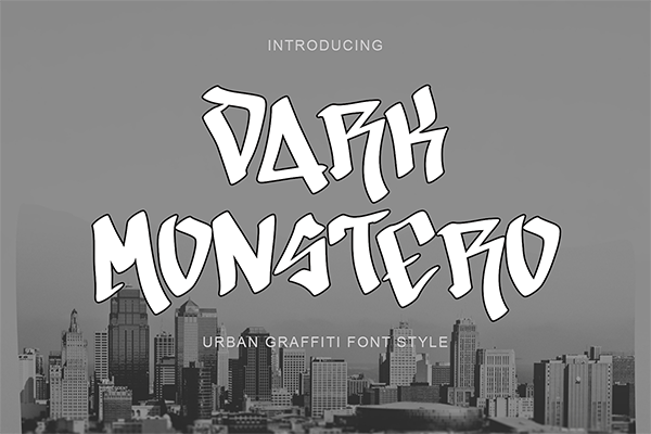 Dark Monstero - Display Font