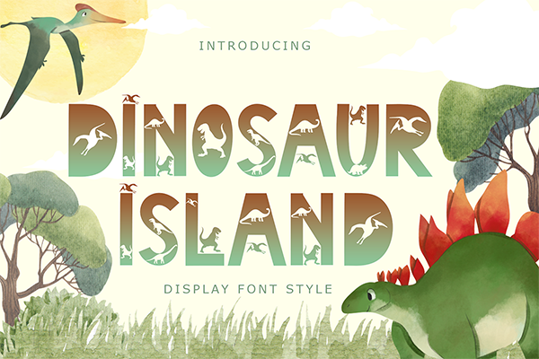 Dinosaur Island - Display Font