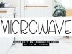 Microwave - Farmhouse Font