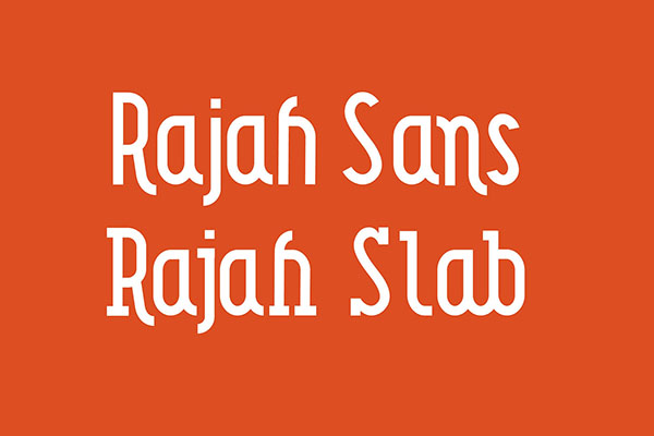 Rajah Slab Sans Serif