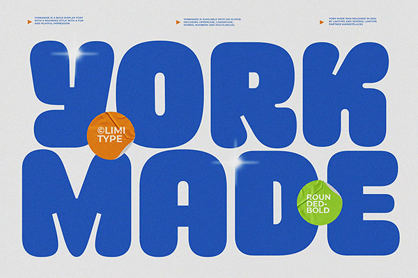 Yorkmade - Rounded Bold Font