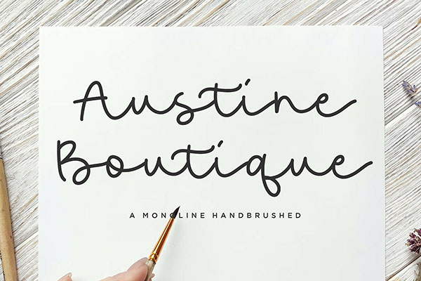 Austine Boutique Script Font