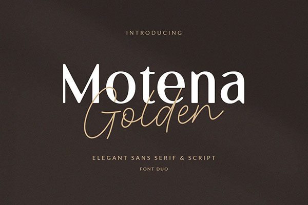 Motena Golden - Script Font