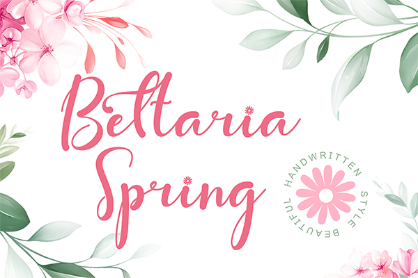 Bettaria Spring - Script Font