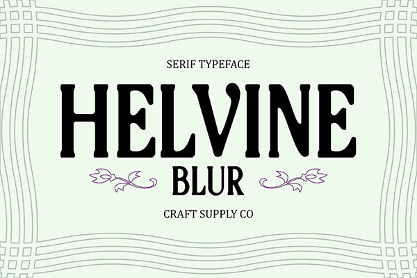 Helvine Blur Font