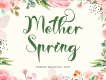 Mother Spring - Script Font
