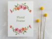 Peony Floral Frame Cliparts