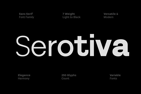 Serotiva Sans Serif Family