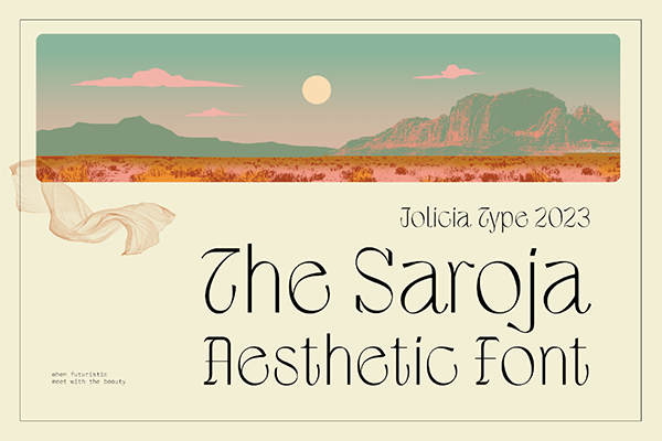 The Saroja - Aesthetic Font