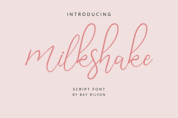 Milkshake Script Font