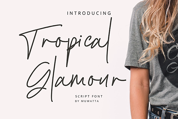 Tropical Glamour Script Font