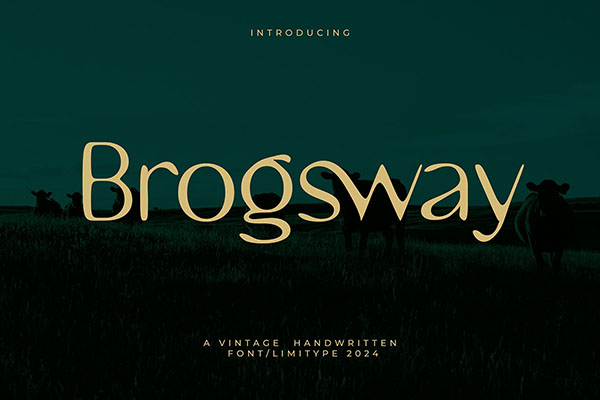 Brogsway - Vintage Handwritten Font