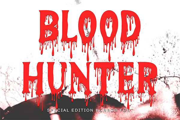 Blood Hunter - Spooky Font