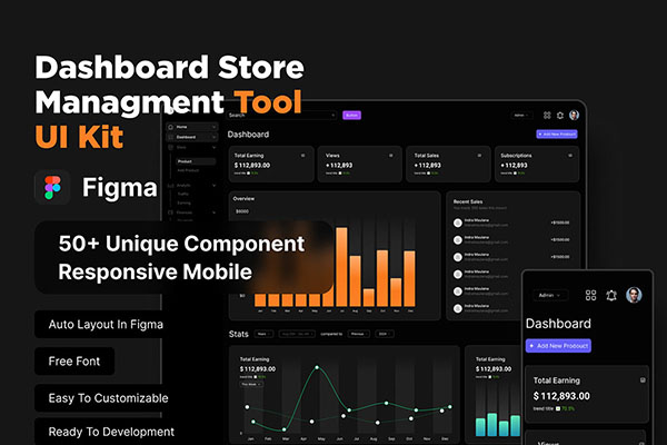 Dashboard Management Tool UI Kit