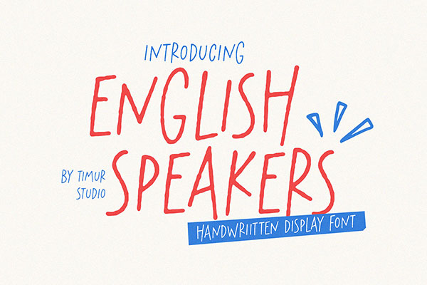 English Speakers - Display Font