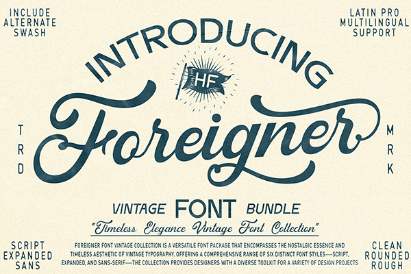 Foreigner Vintage Sans Serif