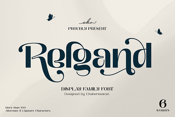 Relgand - Display Family Font