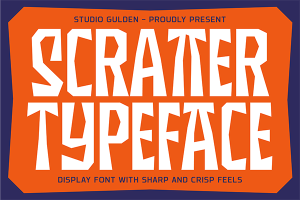 Scratter Display Font