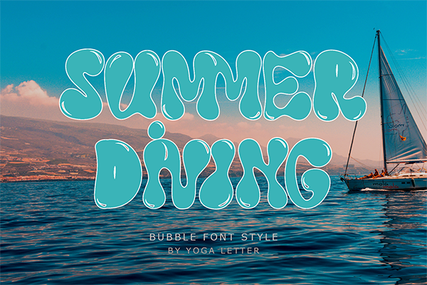 Summer Diving - Display Font