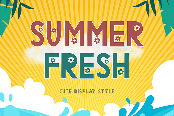 Summer Fresh Display Font