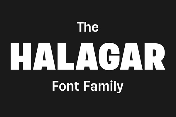Halagar Bold Serif Font