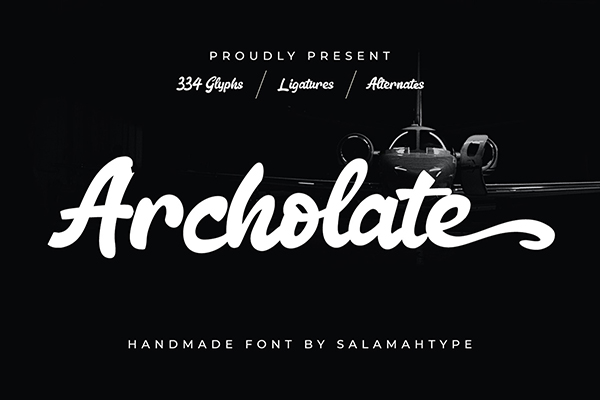 Archolate - Display Script Font