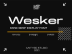 Wesker - Condensed Font