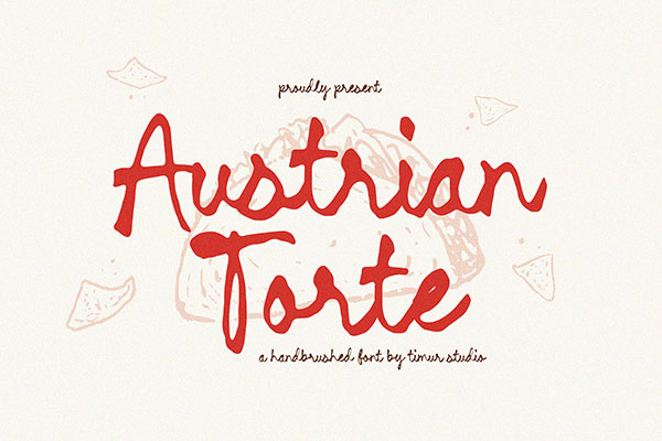 Austrian Torte Handlettering Font