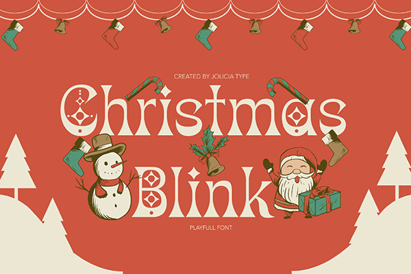 Christmas Blink - Playful Font
