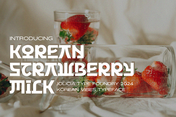 Korean Strawberry Milk Font
